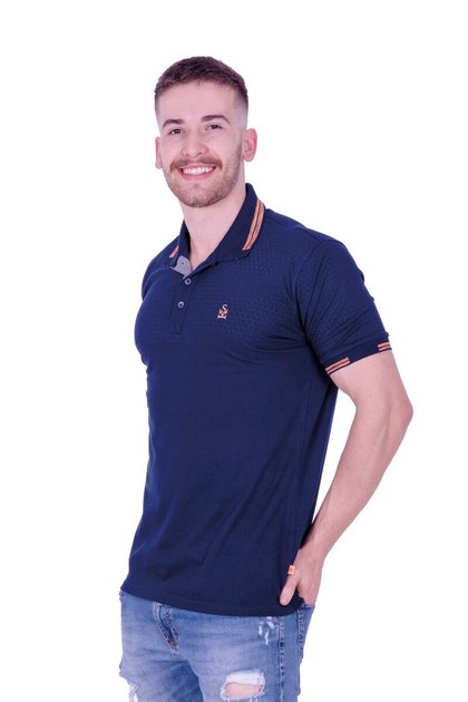 Gola Polo Masculina EX Silk Sport Simples Malha Piquet